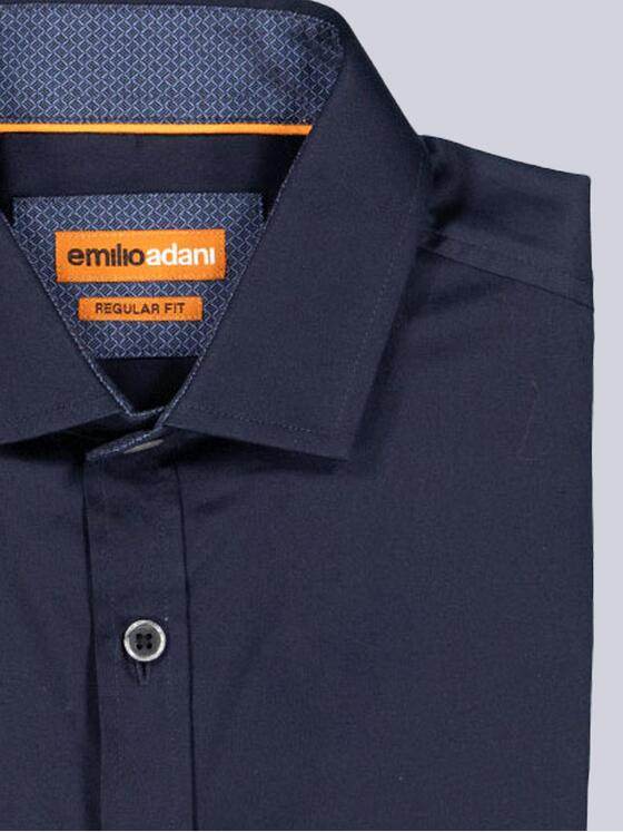 emilio adani Herren Langarm-Hemd "My Favorite" Saphirblau 35154