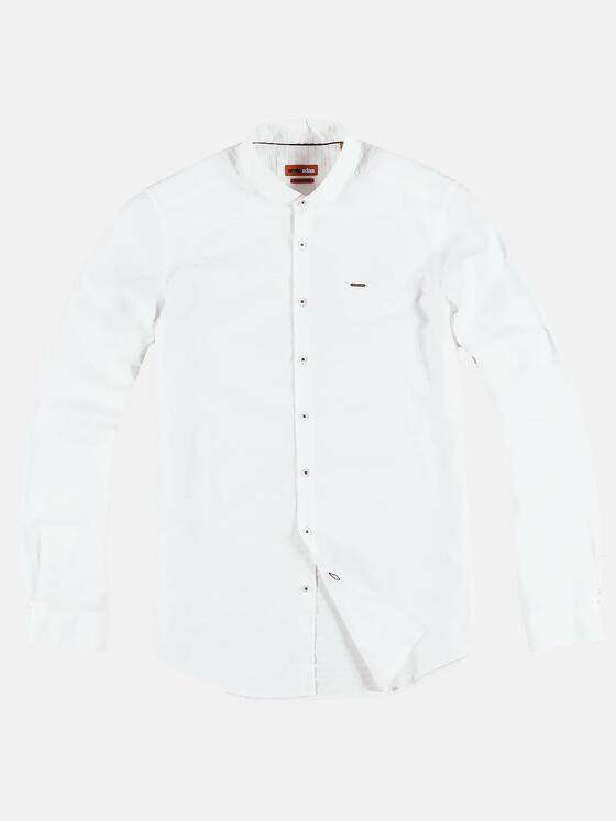 emilio adani Herren Hemd uni Weiß 31228