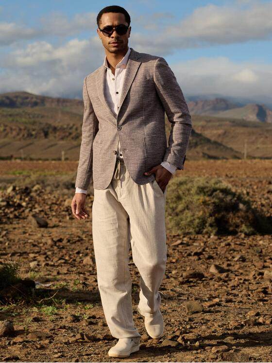 emilio adani Herren Freizeit-Sakko slim fit Dunkelbraun 40313