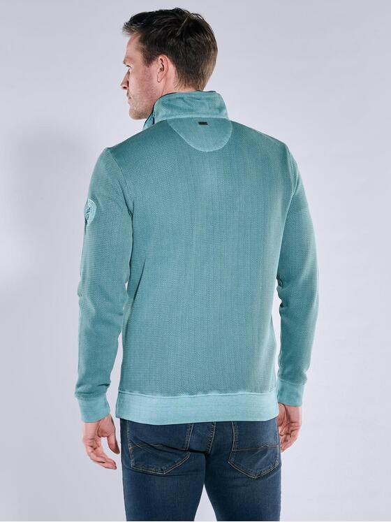 engbers Herren Sweatshirt Stehbund Petrolblau 40147