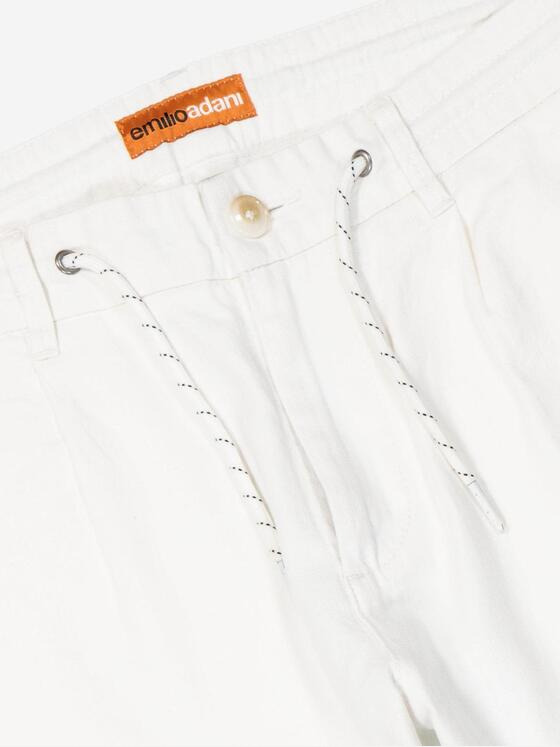 emilio adani Herren Chino slim fit Weiß 37061