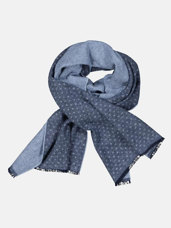 emilio adani Herren Schal gemustert Blau 35906