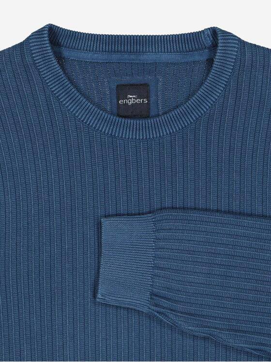 engbers Herren Pullover Rundhals Royalblau 38149