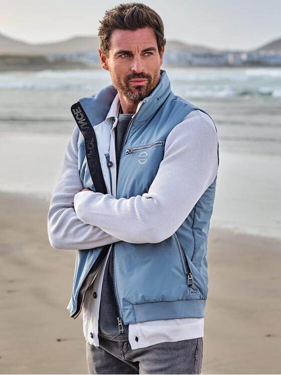 engbers Herren Wattierte Performance-Weste Mittelblau 40290