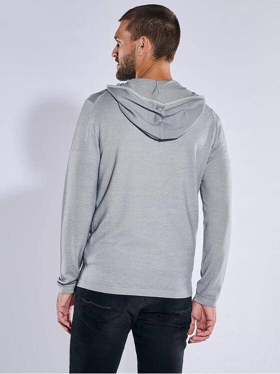 emilio adani Herren Cardigan uni Grau 37434