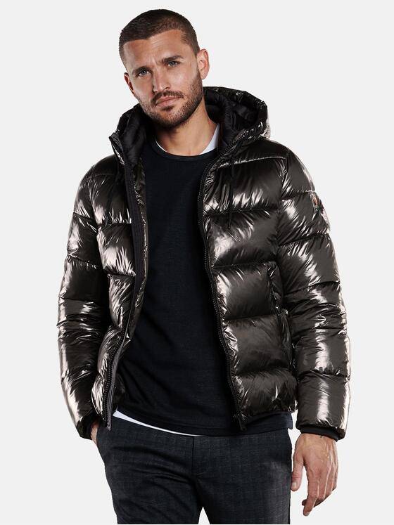 emilio adani Herren Jacke mit Steppung Grau 33523