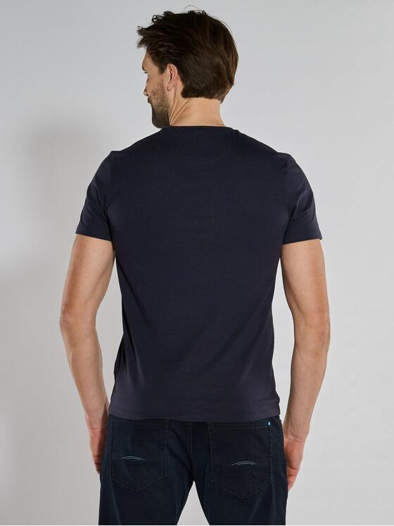 ENGBERS GERMANY Herren T-Shirt aus supima Baumwolle Saphirblau 36798