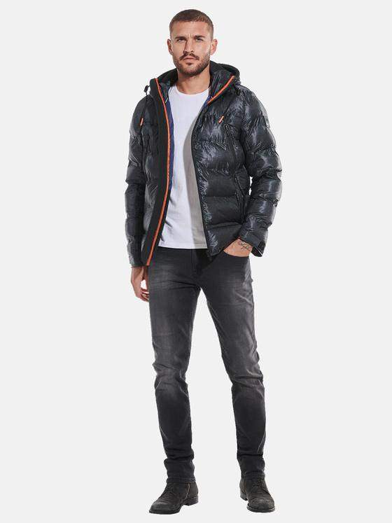 emilio adani Herren Jacke mit wasserdichten Zippern Grau 31839