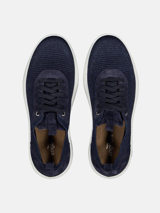 engbers Herren Sneaker aus Materialmix Blau 34416