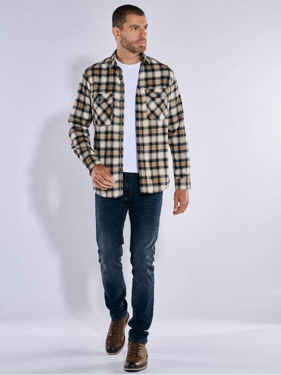 engbers Herren Overshirt kariert Braun 37852