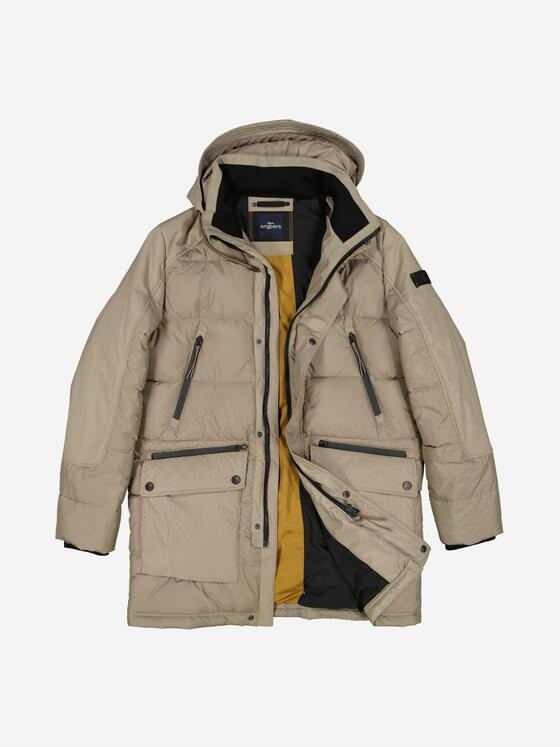 engbers Herren Steppjacke mit abnehmbarer Kapuze Beige 37458