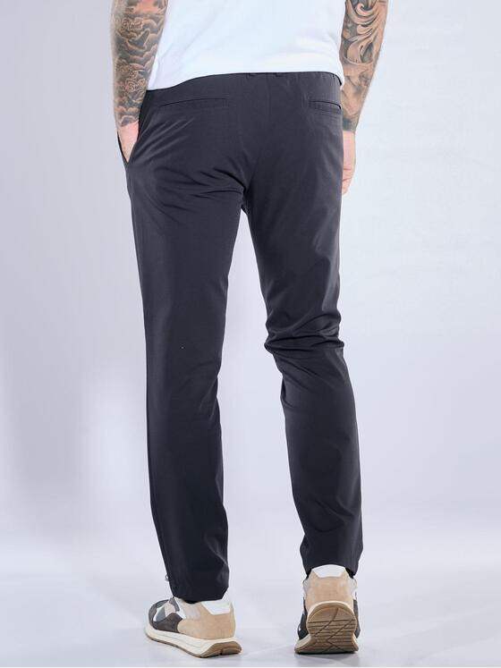 emilio adani Herren Moderne Chino-Hose Marineblau 39882