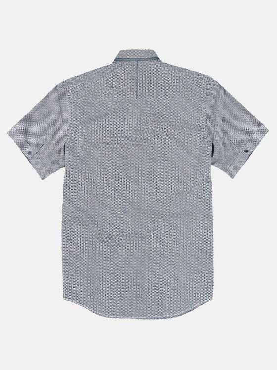 engbers Herren Kurzarm-Hemd-gemustert Saphirblau 31592