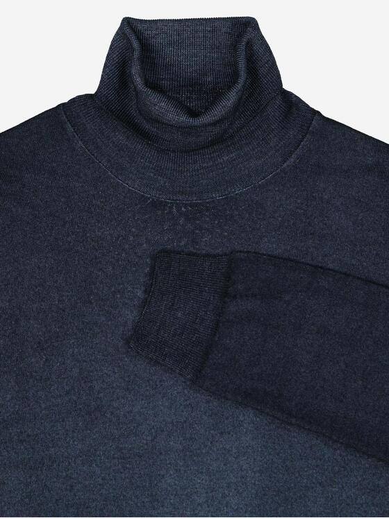 emilio adani Herren Pullover mit Rollkragen Blau 37795