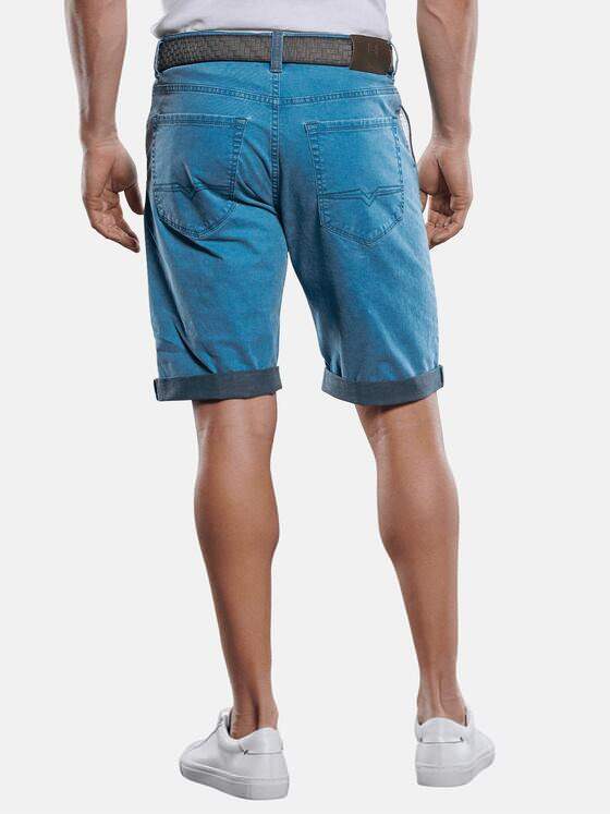 engbers Herren Doppelt gefärbte Shorts mit komfortablem Elasthananteil Cyanblau 29830