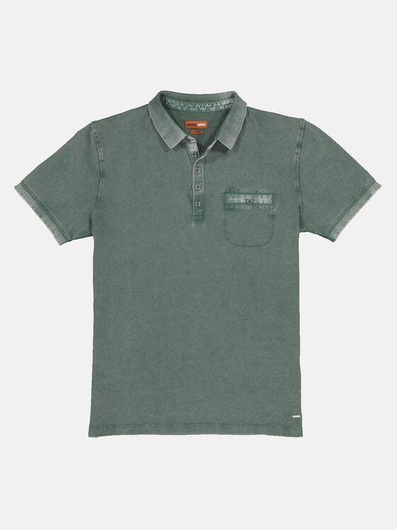 emilio adani Herren Polo-Shirt uni Grün 33412