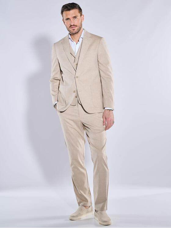 emilio adani Herren Anzug-Sakko slim fit Beige 38460