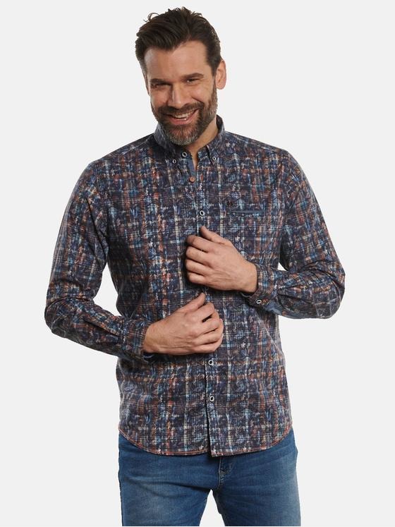 engbers Herren Hemd langarm Orange 32272