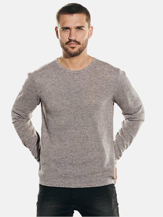 emilio adani Herren Rundhals Pullover Braun 31760