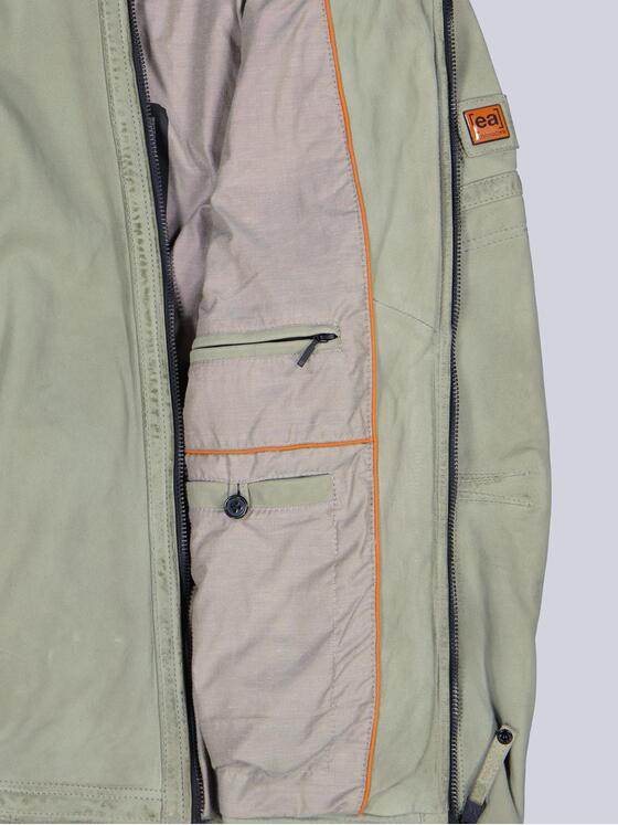 emilio adani Herren Lederjacke aus Nubukleder Grün 38417