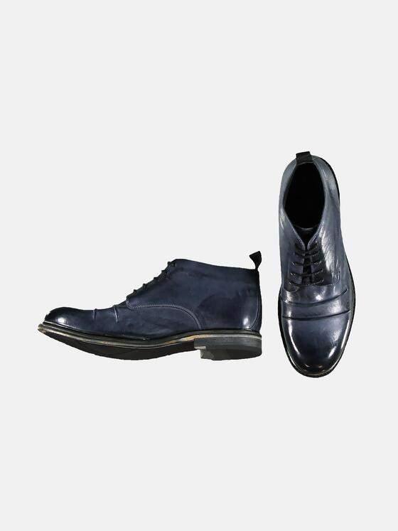 emilio adani Herren hochwertiger Mid-Cut Boot Blau 30304