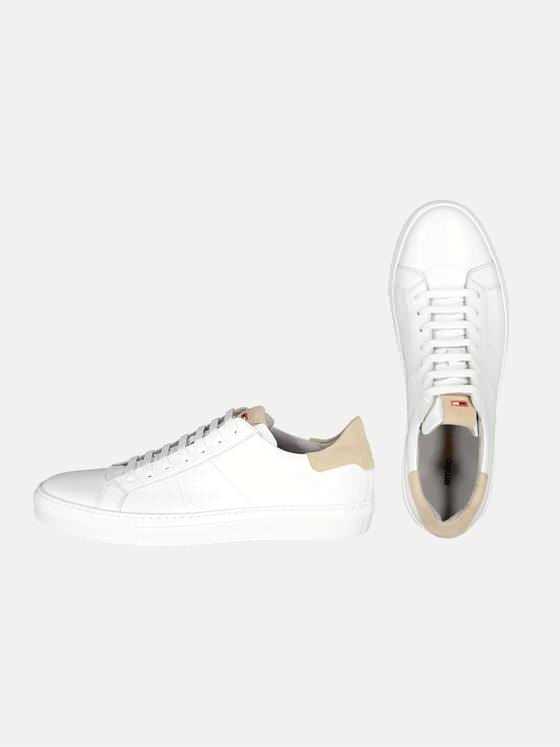 emilio adani Herren Sneaker aus Leder Weiß 34482