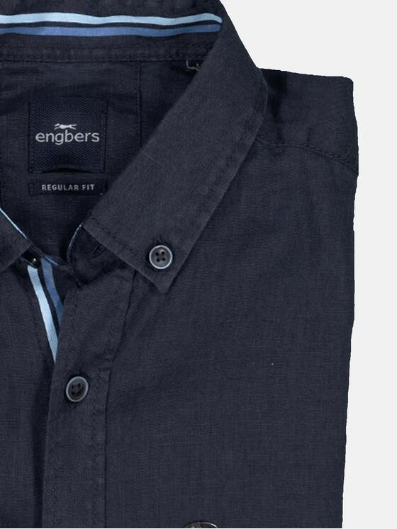 engbers Herren Langarm-Hemd regular Saphirblau 36627