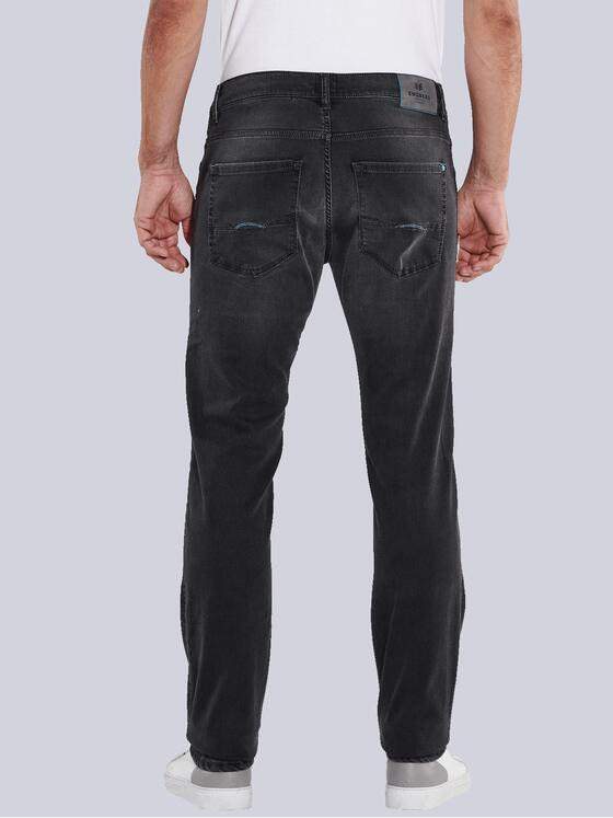 ENGBERS GERMANY Herren Super-Stretch-Jeans mit einezigartigen Wascheffekten Schwarz 35545