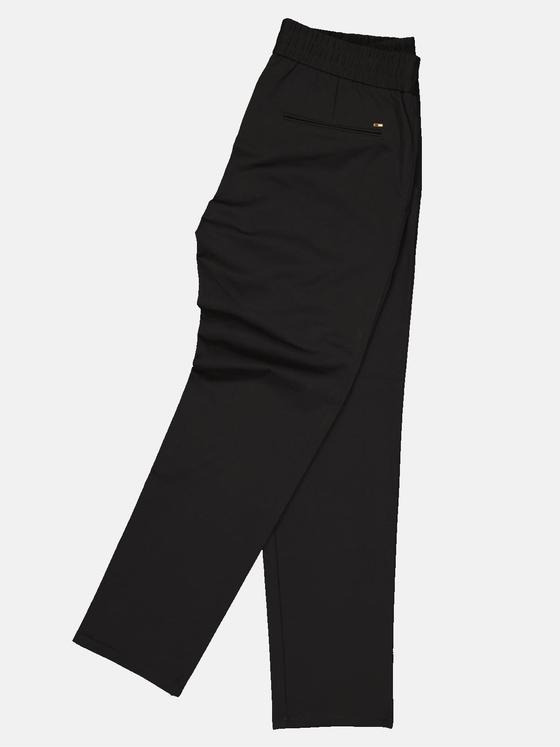 emilio adani Herren Hose mit Tunnelzug Schwarz 34095