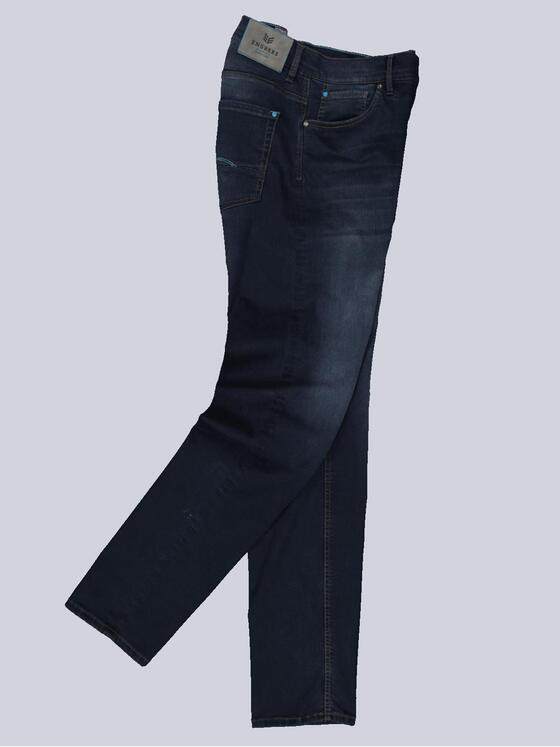 ENGBERS GERMANY Herren Super-Stretch-Jeans mit wertigen Kontrastdetails Blau 35584