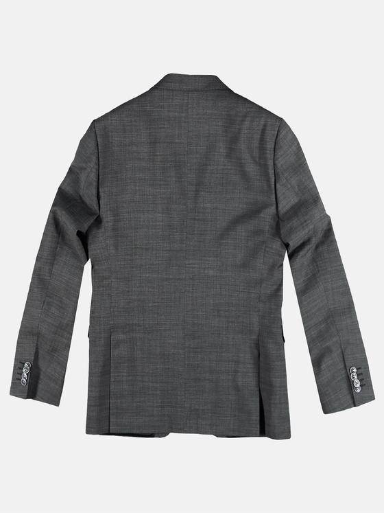 emilio adani Herren Anzugsakko mit Minimalmuster Grau 29014