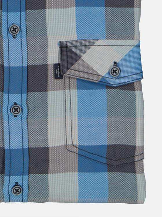 engbers Herren Kurzarm-Hemd kariert Royalblau 34949