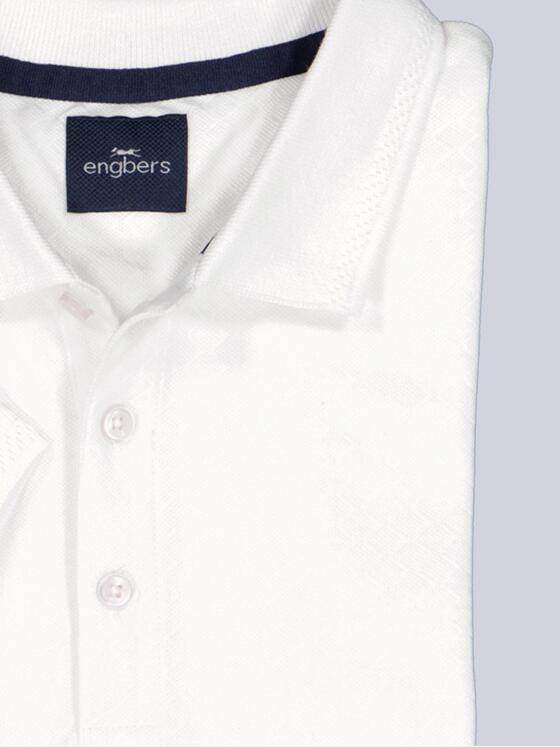 engbers Herren Polo-Shirt uni Reinweiss 38911