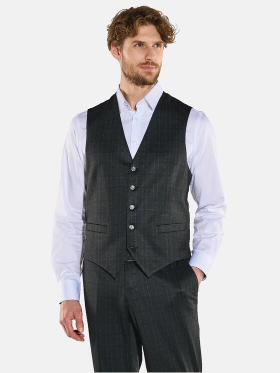 engbers Herren Anzug-Weste regular Schwarz 35399