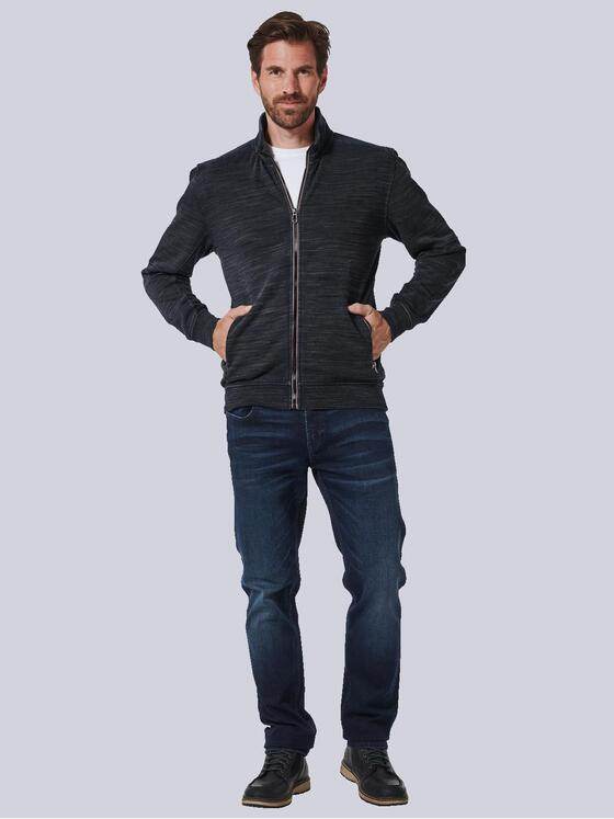 engbers Herren Sweatjacke gestreift Blau 35233