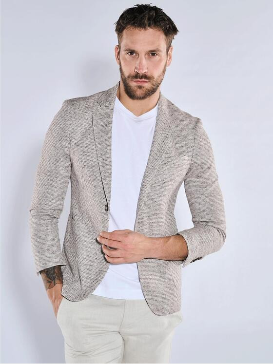 emilio adani Herren Freizeit-Sakko slim fit Beige 36379