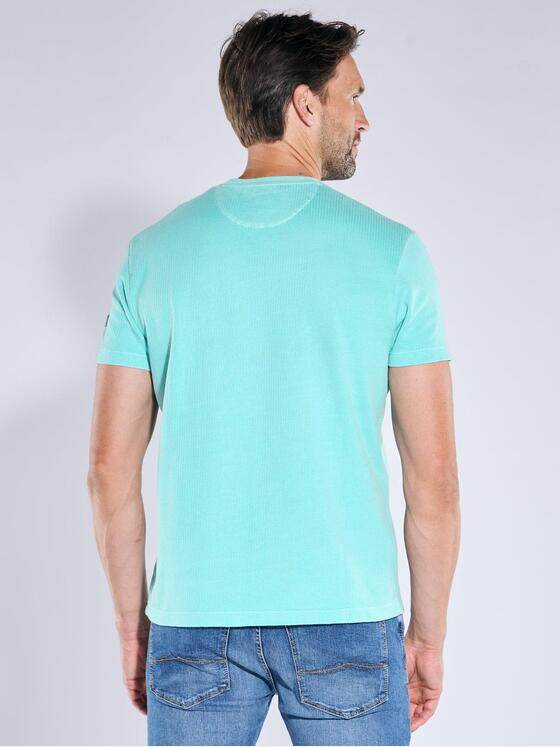 engbers Herren T-Shirt strukturiert Tuerkis 39173