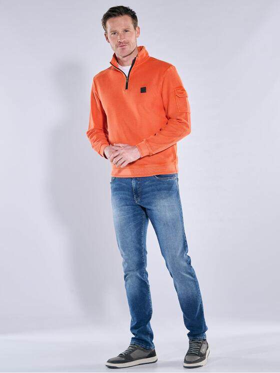 engbers Herren Sweatshirt Stehbund Orange 39933