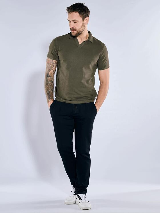emilio adani Herren Polo-Shirt strukturiert Grün 36810
