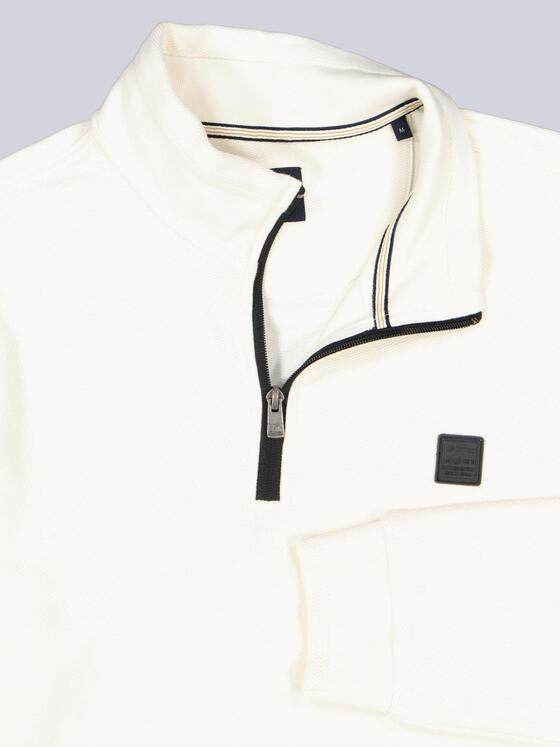 engbers Herren Sweatshirt Stehbund Naturweiss 39932