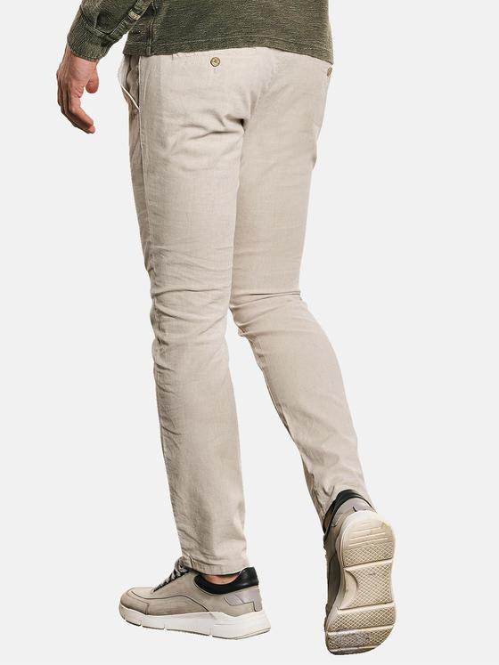 emilio adani Herren Hose aus Leinen-Mix Beige 32754