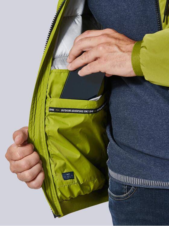 engbers Herren Steppjacke mit abnehmbarer Kapuze Grün 35423