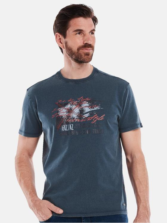 engbers Herren T-Shirt regular Blau 35065