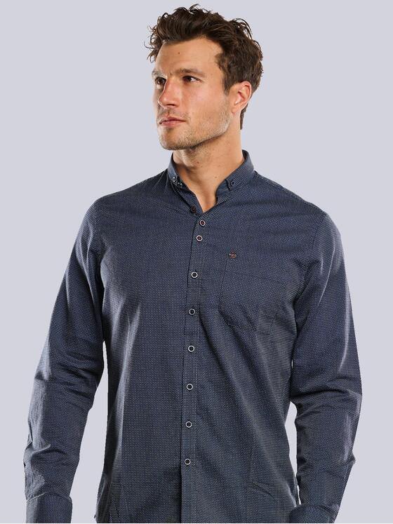 engbers Herren Langarm-Hemd "My Favorite" Blau 33460