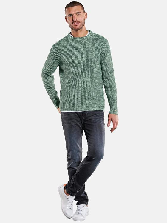 emilio adani Herren Pullover strukturiert Grün 34122