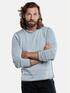 emilio adani sportiver Pullover in dezenter Zweifarbigkeit Hellblau