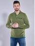 engbers Langarm-Shirt mit Polo-Kragen Khaki engbers Langarm-Shirt mit Polo-Kragen Khaki