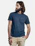emilio adani T-Shirt mit authentischem Farbeffekt Indigoblau