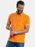 engbers Polo-Shirt gemustert Reinorange