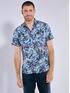 engbers Kurzarm-Hemd slim fit Brilliantblau